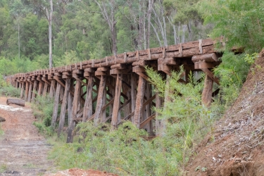 Disused Rail Bridge near Pemberton, Western Australia.