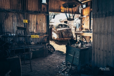 The old mechanics workshop at Gwalia Ghost Town, Western Australia.