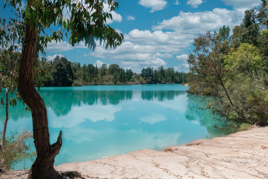 Black Diamond Lake, just before Collie, Western Australia.