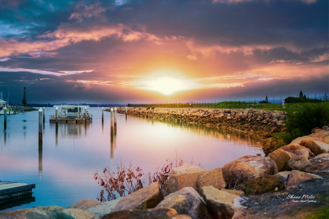 A walk along the waters edge, Scarborough Marina, Queensland Australia.