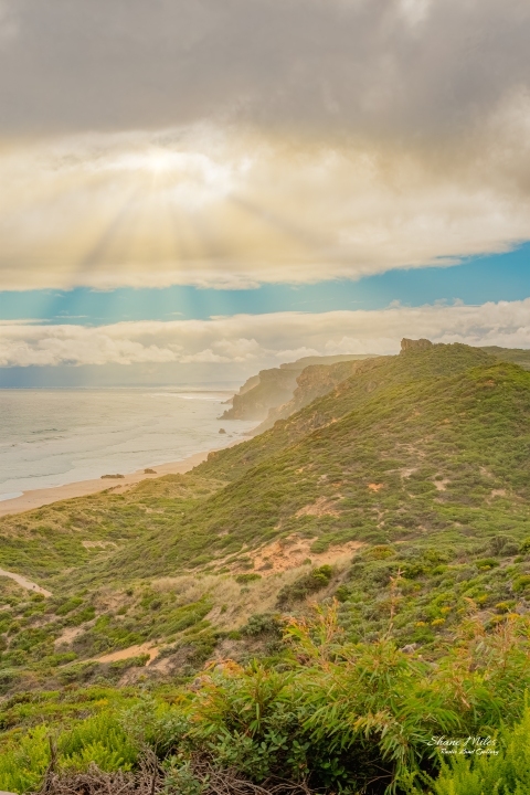 Looking down along Salmon Beach, near Windy Harbor, Western Australia.